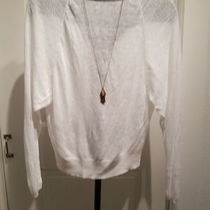 Derek Lam linen shear backless sweater